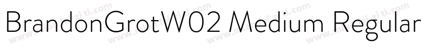 BrandonGrotW02 Medium Regular字体转换